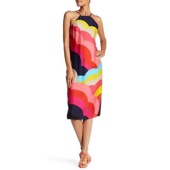 ❌❌SOLD❌❌ NWT Trina Turk Vina Rainbow Halter Dress - Picture 7 of 8